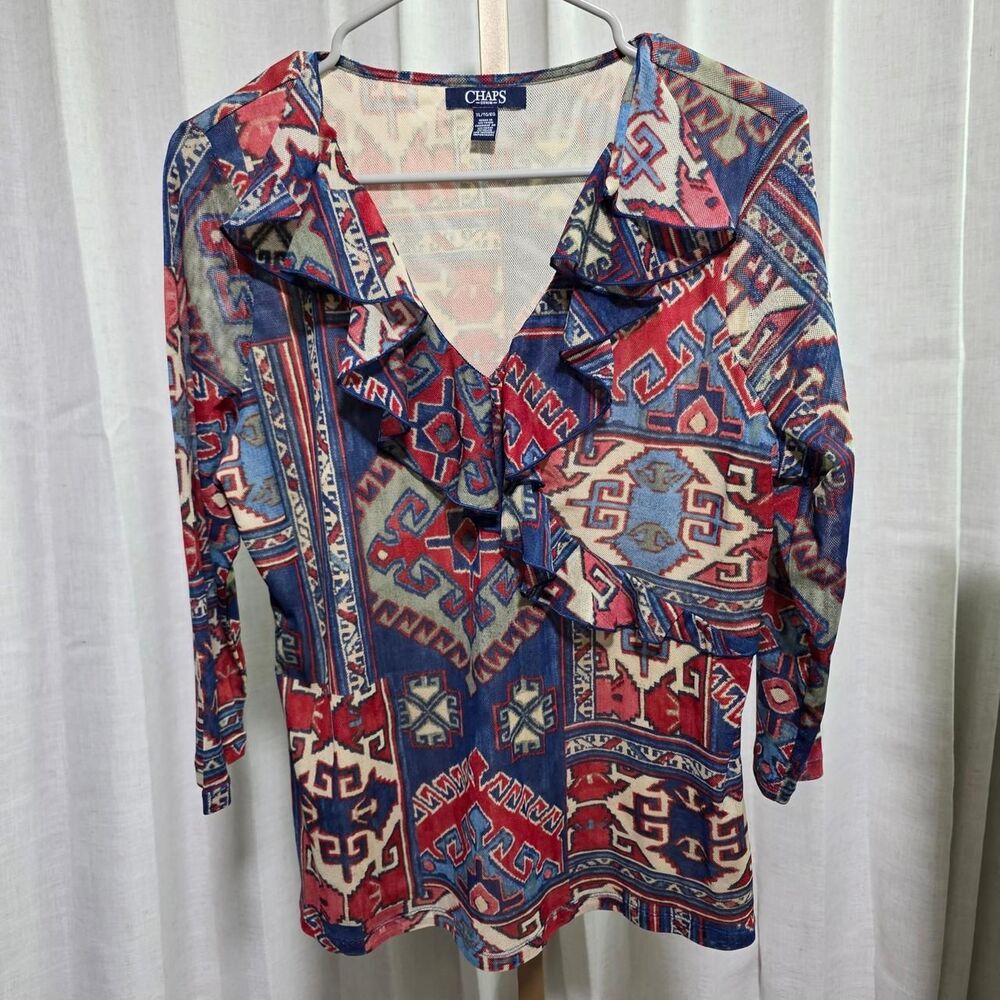 Chaps Women's multi Blouse